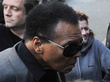 Vancouver B.C.--10/08/09-Boxing legend Muhammad Ali arrives at District 319 in downtown Vancouver Thursday October 8, 2009 for the screening of a VIFF movie about his life Facing Ali. (Jenelle Schneider/Vancouver Sun) (for story by Yvonne Zacharias) [PNG Merlin Archive]