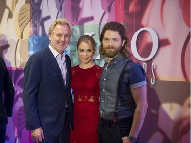 Andrew Airlie, Stephanie Bennett and Juan Riedinger in downtown Vancouver on June 5, 2016. The Leos celebrate excellence in British Columbia Film and Television.