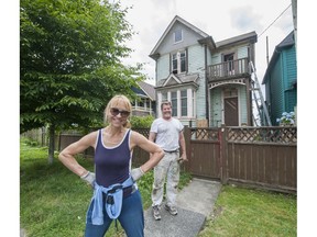 Sandra Botnen and Vince Hemingson are working to restore this old house at 320 Union St. in Vancouver.