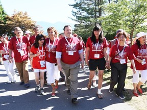 B.C. Premier Christy Clark was among those taking part in the 2015 Walk with the Dragon at Lumberman's Arch in Stanley Park.