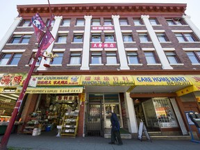 The historic May Wah Hotel at 262 E Pender St. in Vancouver.