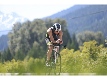 Vancouver's Nathan Murray went om to finish 37th at the 2016 Ironman Canada in Whistler, B.C.