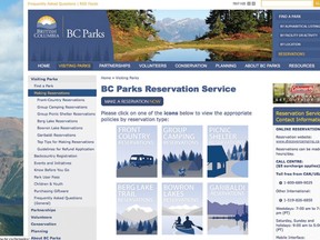 B.C.’s environment minister is considering ways to address growing exasperation among campers who cannot get a reservation for their favourite park on desired days.