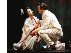 Jee Hye Han as Cio-Cio-San; Adam Luther as Pinkerton in Vancouver Opera’s 2016 season of Madama Butterfly.