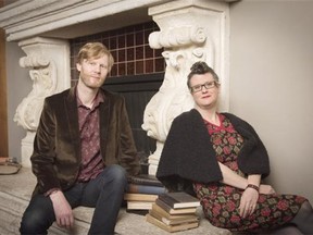 Amiel Gladstone, left, and Veda Hille have collaborated on a musical version of Puskin's Eugene Onegin. Photo David Cooper.