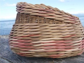Asymmetrical wicker basket by Storm Weave, $34, available through Etsy, etsy.com. HANDOUT PHOTO: Etsy. For Housewares baskets by Joanne Sasvari. [PNG Merlin Archive]