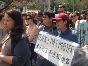 Black Lives Matter protest in Vancouver