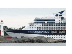 First to arrive is the 965-foot Celebrity Millennium, which sailed in Tuesday for a 14-day refit, a process similar to a tune-up for a vehicle.