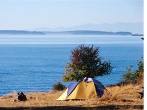 Camping near the ocean in Ruckle Provincial Park on B.C.’s Salt Spring Island.