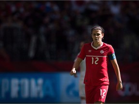 Christine Sinclair and her Canadian teammates are playing their first post-Rio home game on Saturday at BC Place Stadium.
