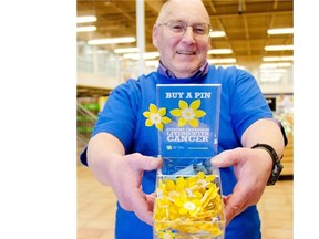The BC and Yukon division of the Canadian Cancer Society typically brings in $5.5 to $6 million for the charity through its iconic April daffodil campaign.