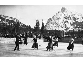 A century ago, toques and long heavy skirts were required wear in women’s hockey.