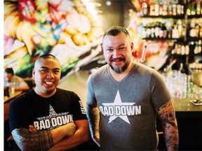 Bao Down owners, from left, Matthew Adolfo and Greg Edwards. Photo: Leah Villalobos