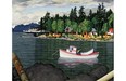 Edward John (E.J.) Hughes, Taylor Bay, Gabriola Island, BC, oil on canvas.