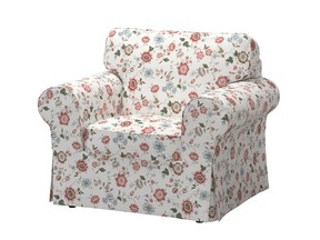 Ektorp armchair in Videslund multicolour print at Ikea.