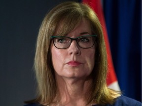Former B.C. Liberal government political aide George Gretes pleaded guilty Thursday to one count of misleading then B.C. privacy commissioner Elizabeth Denham (pictured), as part of the so-called triple delete scandal.