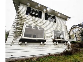 An empty house in the 4100-block West 8th Avenue in Vancouver as it appeared on Feb.  3.