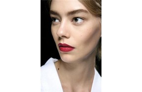 Flat matte: Matte lipstick is still a thing for spring, but rather than go all out with a full face of flat shades, consider pairing a matte pout with dewy, fresh skin.(