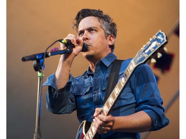 M Ward performs on the main stage at the 39th annual Folk Music festival Jericho Beach Vancouver, July 15 2016.