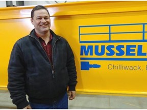 Fred Mussell, 53, makes industrial cranes of all sizes at his 4,645-square-metre aboriginal-owned-and-operated facility in Chilliwack.