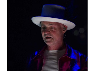 Lead Singer Gord Downie on stage for the first concert of the Tragically Hip's final tour at the Save On Foods Memorial Centre, Victoria, July 22 2016.