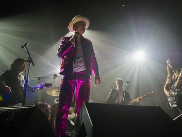 Lead Singer Gord Downie on stage for the first concert of the Tragically Hip's final tour at the Save On Foods Memorial Centre, Victoria, July 22 2016.