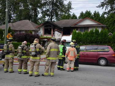 A house fire in Port Moody broke out around 1:30 p.m. Sunday, July 10, 2016, in the 3300-block of Dewdney Trunk Rd. Seven people were taken to hospital, including two adults and five children.