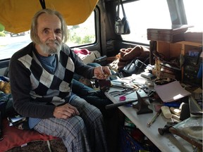 James Diegel lives in his van on the edge of downtown Sechelt, a popular location for car-sleepers.