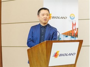 Shi Junying, chairman of Bioland Environmental Technologies Group, which plans to run its expansion worldwide, outside East Asia, from Vancouver.