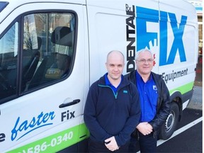 Nic (left) and Brad Cox are owner-operators of Dental Fix Rx based in Richmond.