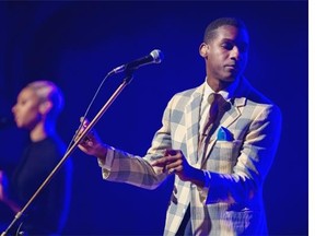 Leon Bridges plays a sold out  show at The Orpheum, Vancouver March 15 2016.