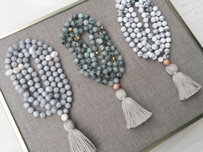 Necklaces from the Vancouver-based jewelry brand The Beautiful Nomad.