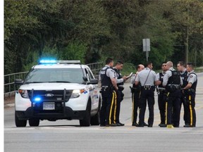 Surrey RCMP received multiple reports for a car-to-car shooting along 88th Ave at 132 St. at about 6 pm on April 3, 2016.