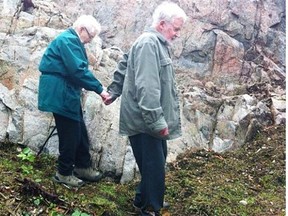 Gillian Bennett, above, took her own life on this rocky outcrop on B.C.'s Bowen Island because she wished to take her final rest in nature’s "garden."