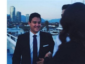Jordan Tsuruda, 17, was remembered by loved-ones and classmates at Earl Marriott Secondary as a caring friend, loving brother, and friendly guy with an easy smile.