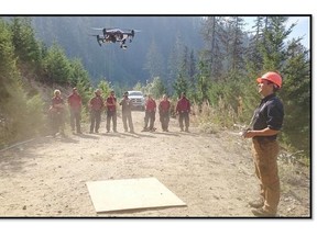 Hummingbird Drones of Kamloops has tested its equipment in wildfires and is now moving to search and rescue. Photo: Hummingbird Drones.