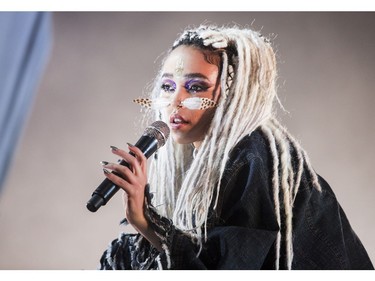 PEMBERTON, B.C. - JULY 15, 2016. English singer/songwriter FKA Twigs performing on the Mount Currie Stage at the Pemberton Music Festival. (For Stuart Derdeyn story) [PNG Merlin Archive]
