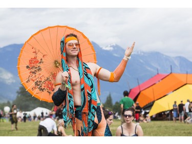 PEMBERTON, B.C. - JULY 15, 2016. Josh Belke is donning a colour matching outfit  at the Pemberton Music Festival. (For Stuart Derdeyn story) [PNG Merlin Archive]