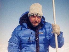 David Woodman in 2001, on one of the many Arctic expeditions he joined to find the lost Franklin expedition.