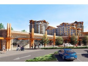 The Residences at Lynn Valley is providing momentum for the refurbishing of an existing mall, although revitalization is expected to take place after Phase II is completed. (Handout for Westcoast Homes.) [PNG Merlin Archive]