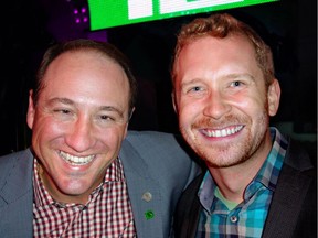 TD Bank Group senior VP Mauro Manzi and Vancouver Pride Society president Alan Jernigan kicked of the annual parade and celebrations early with a reception at Celebrities nightclub.
