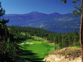 The Signature Hole on the Ridge course, designed by renowned course architect Doug Carrick and opened in 2010. (Courtesy, Predator Ridge) [PNG Merlin Archive]