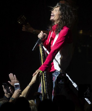 Steven Tyler rocks the stage at Vancouver's Orpheum Theatre  Sunday, July 10, 2016.