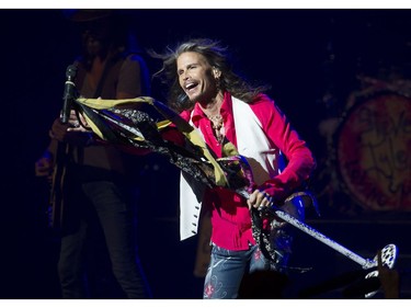 Steven Tyler rocks the stage at Vancouver's Orpheum Theatre  Sunday, July 10, 2016.