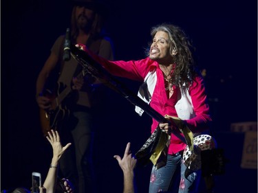 Steven Tyler rocks the stage at Vancouver's Orpheum Theatre  Sunday, July 10, 2016.