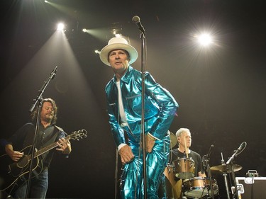 The Tragically Hip's lead singer Gord Downie on Sunday night at Rogers Arena in Vancouver.