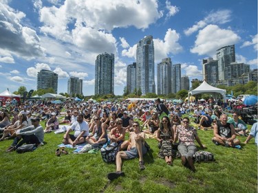 Thousands enjoyed the music during Jazz fest weekend at David Lam Park in Vancouver, July 2, 2016.