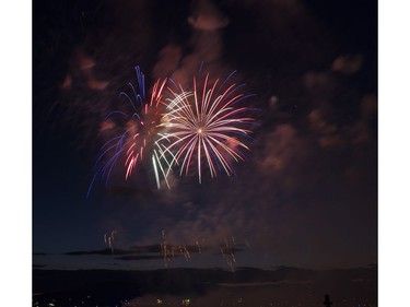 The fireworks display from team USA Disney at the Honda Celebration of Light at English Bay in Vancouver on July 30 2016.