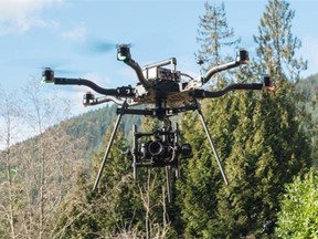 West Vancouver’s Lofty Media uses drones like this Freefly Alta model to shoot aerial video for real estate companies. Marketing director Andrew Fyfe says the company intends to move into bigger film productions and is preparing to shoot crop surveying video for farmers.