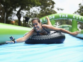 Now in its third year, Fun City Festival, featuring Slide the City is expected to once again draw thousands from across the region for a unique family-friendly celebration that features a giant waterslide and a huge eight-block street party from the foot of Lonsdale to Victoria Park.